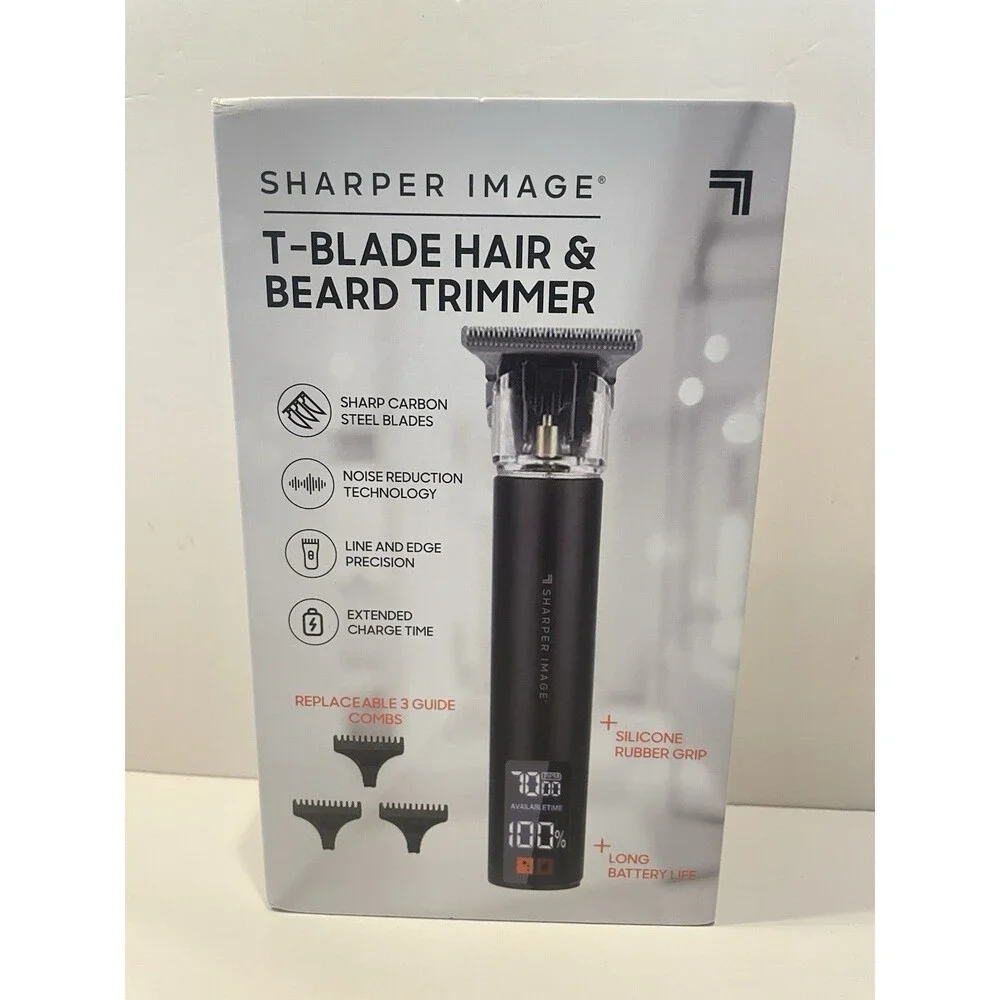 Beard Trimmer Sharper Edge T-Blade Trimmer with attachments NEW